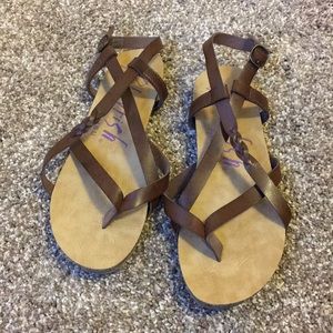 Blowfish brown strappy sandal